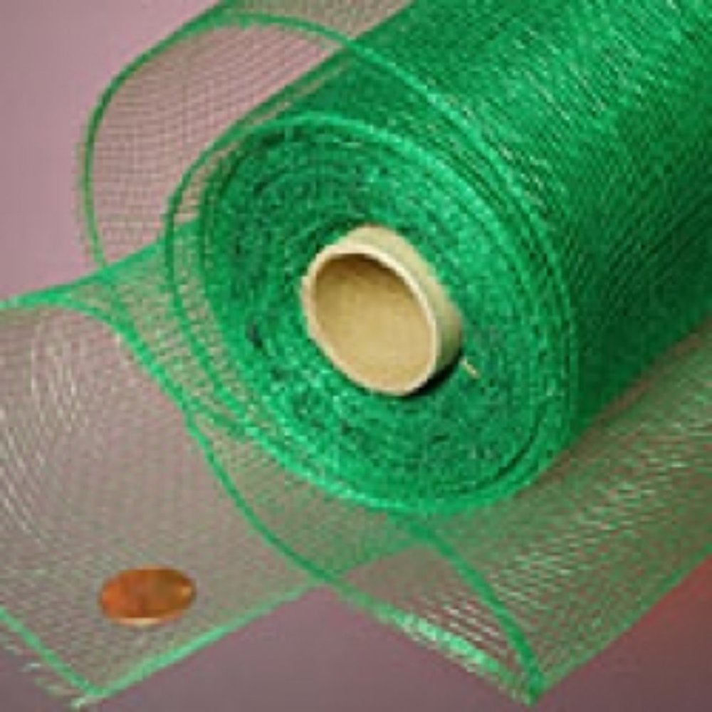21" x 10" Poly Deco Mesh: Emerald Green